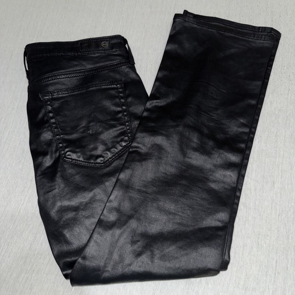 AG Adriano Goldschmied Women 27R Jeans Black High-Rise Slim Flare Jodi Crop EUC